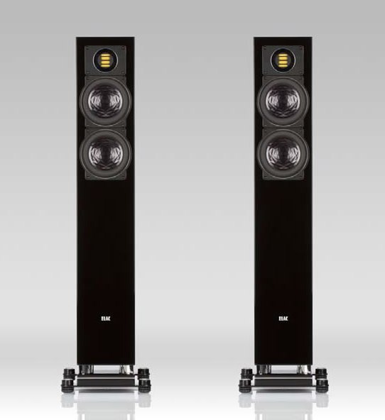 ELAC FS 407 black high gloss finish